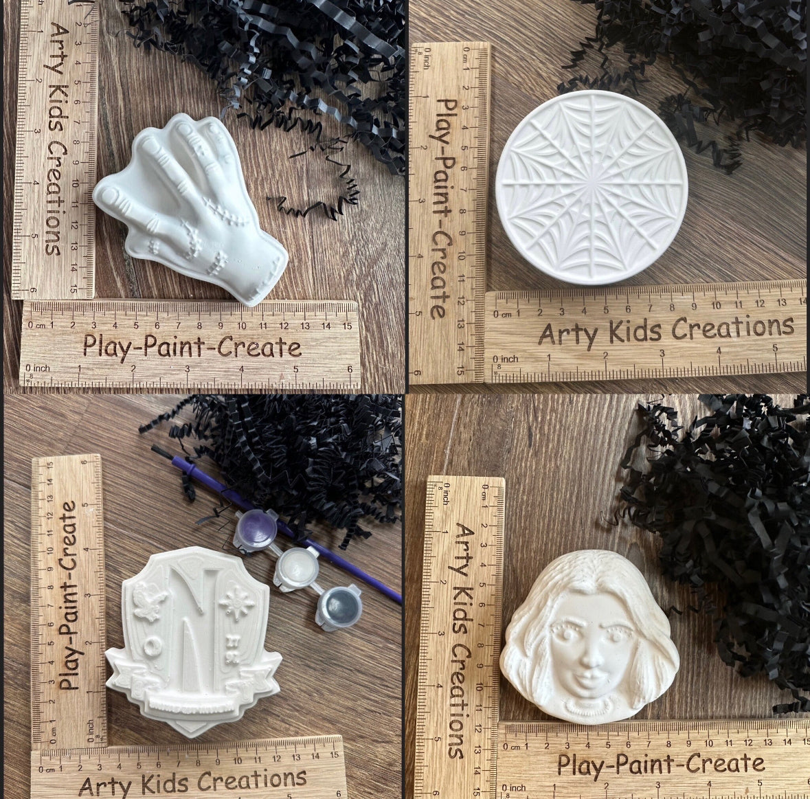 Paint Your Own Goth Family Party Favour