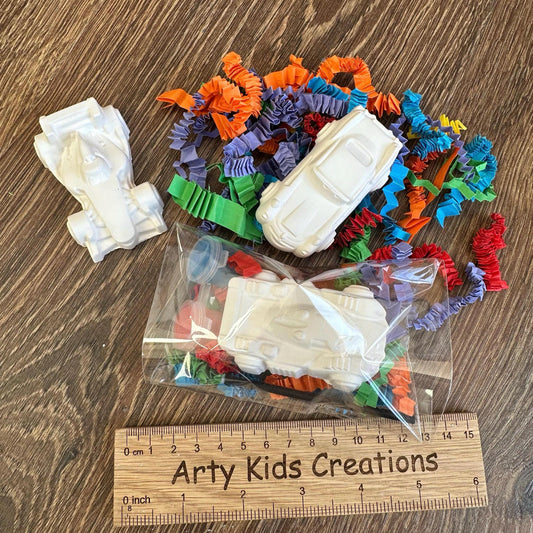 Paint Your Own Race Car  Party Favour~ Rainy Day Activity ~ Hobby ~ Party Bag~ Race car