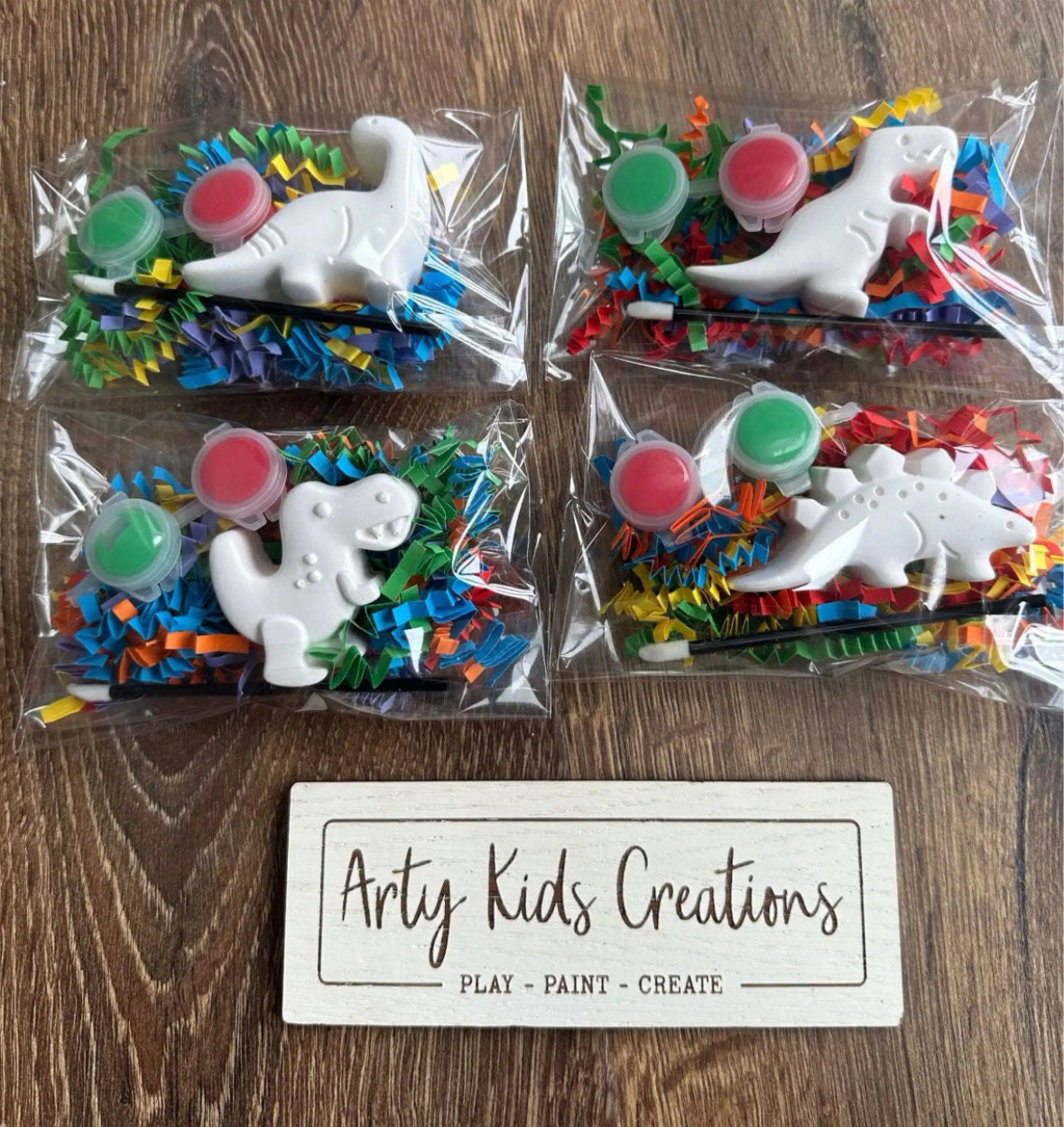 Paint Your Own Dinosaur Party Favour