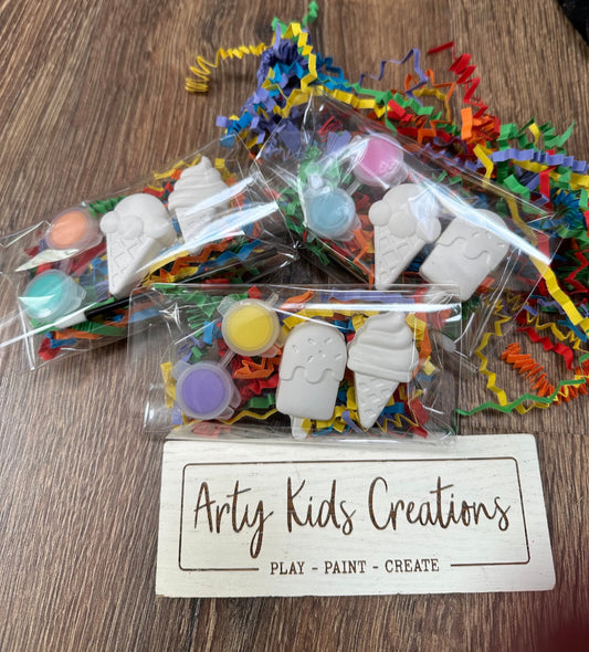 Paint Your Own Icecream Party Favour~ Rainy Day Activity ~ Hobby ~ Party Bag~ Butterfly