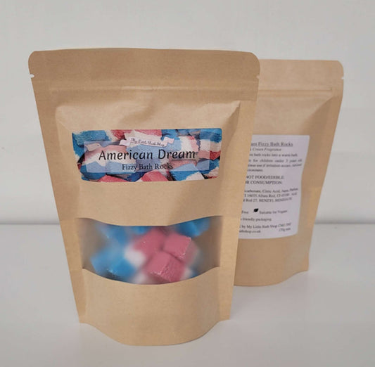 American Dream Fizzy Bath Rocks~ Cookies and Cream Fragrance
