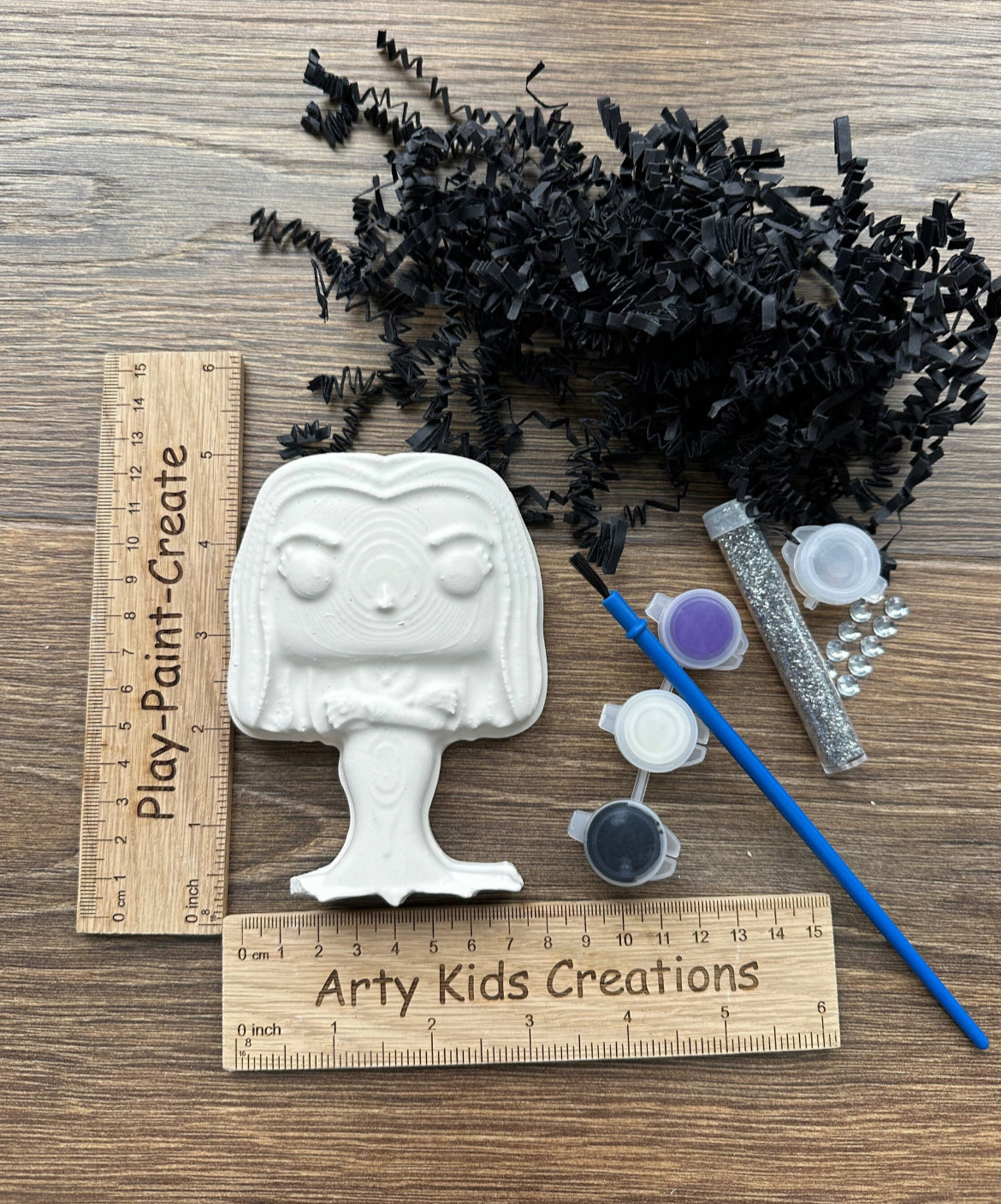 Paint Your Own Goth Family Party Favour