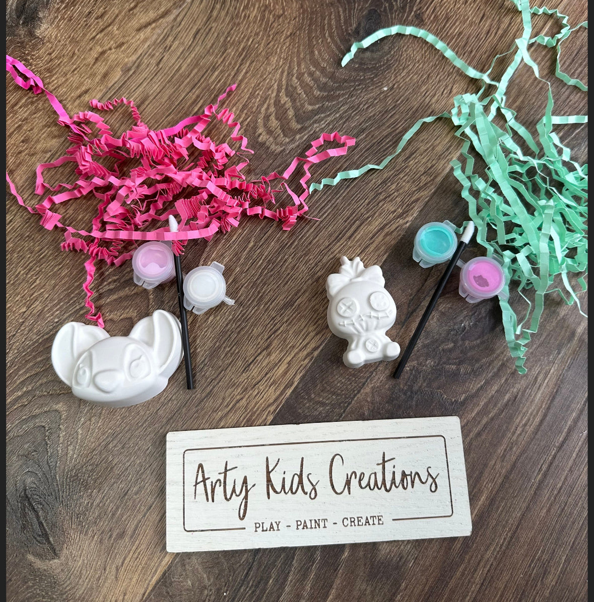 Paint Your Own Blue Alien  Party Favour ~ Magnet Option