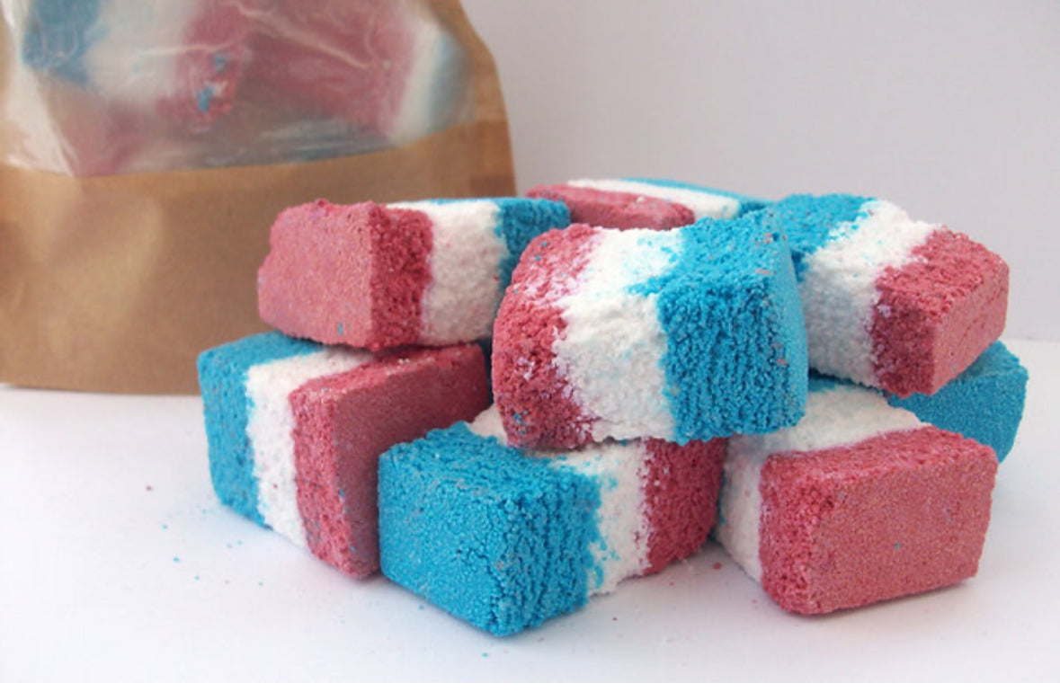 American Dream Fizzy Bath Rocks~ Cookies and Cream Fragrance