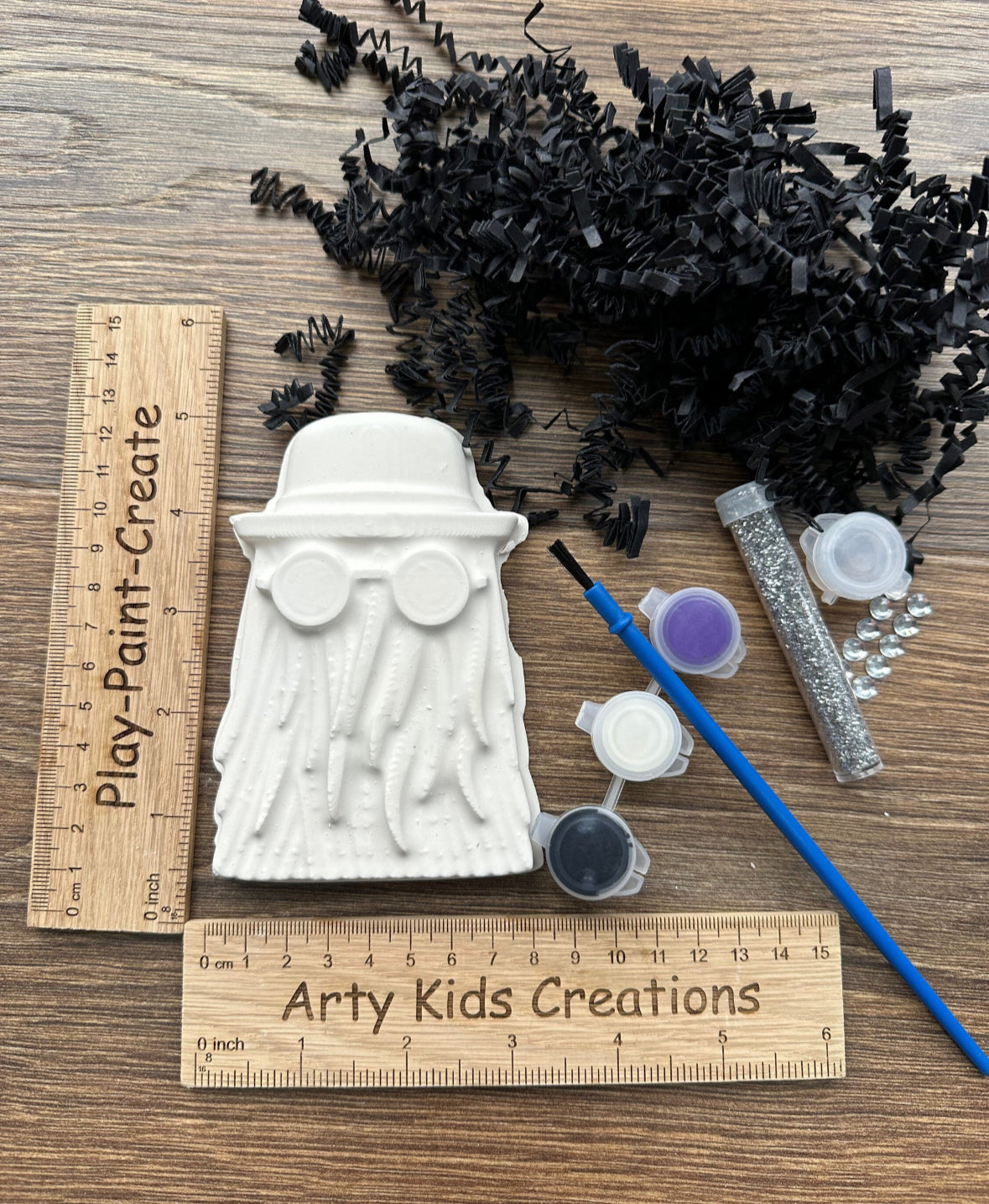 Paint Your Own Goth Family Party Favour