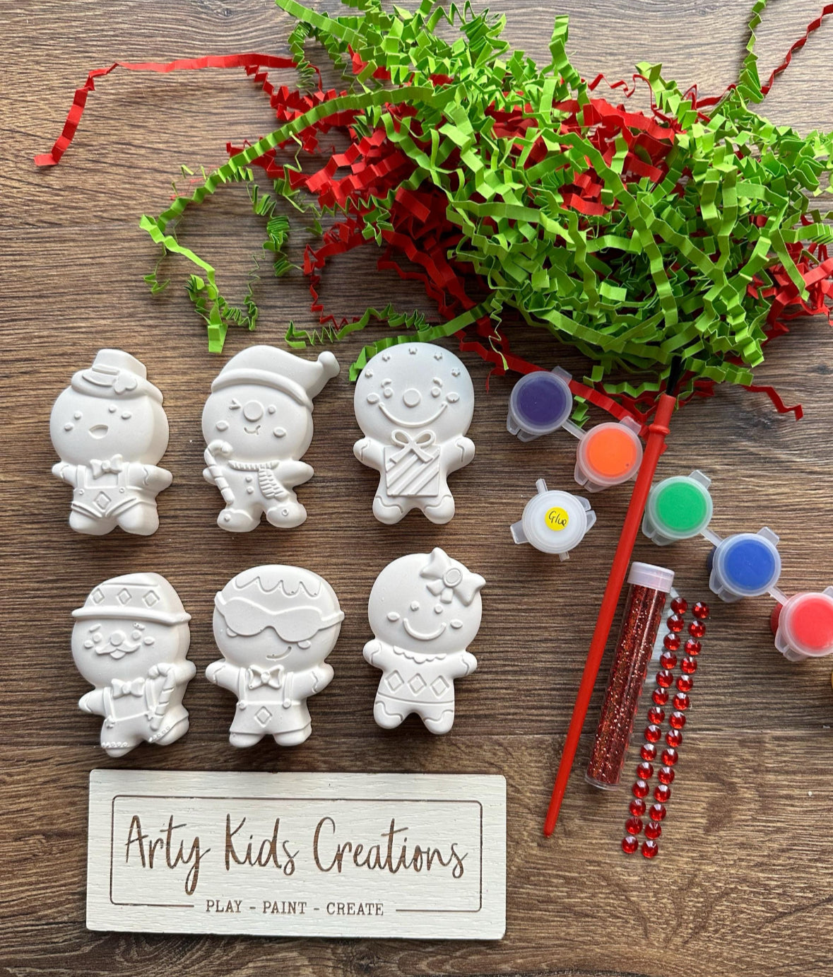 Paint Your Own Gingerbread man Gift Set
