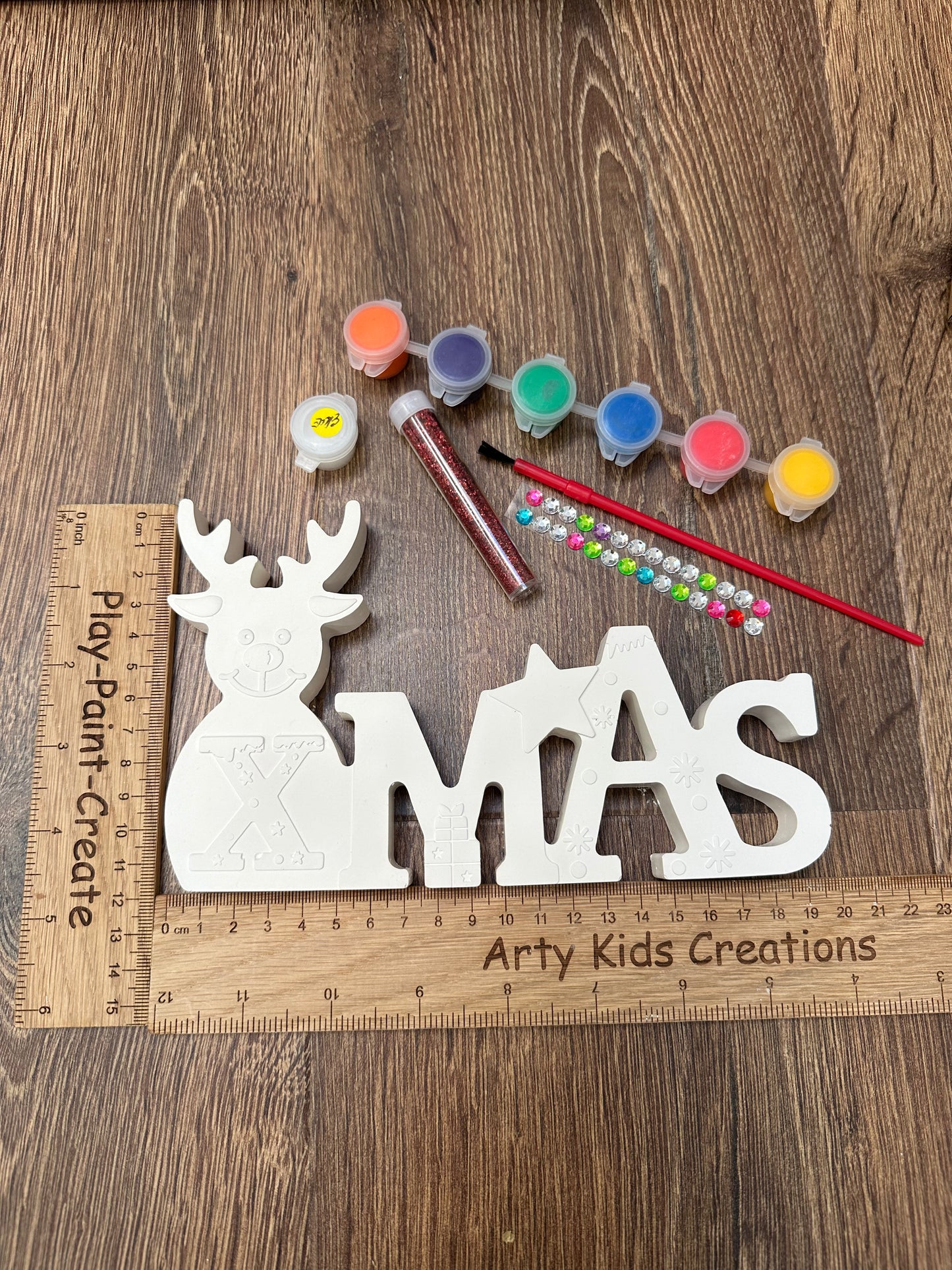 Paint Your own Xmas Reindeer Ornament