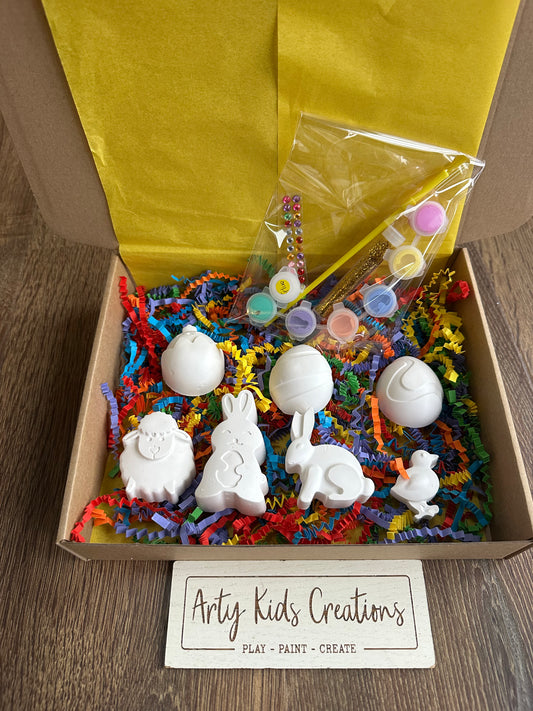 Paint Your Own Easter Figure Set ~ Craft Set~ Gift ~ Childrens Crafts~ Easter Bunny~ Easter Egg Hunt