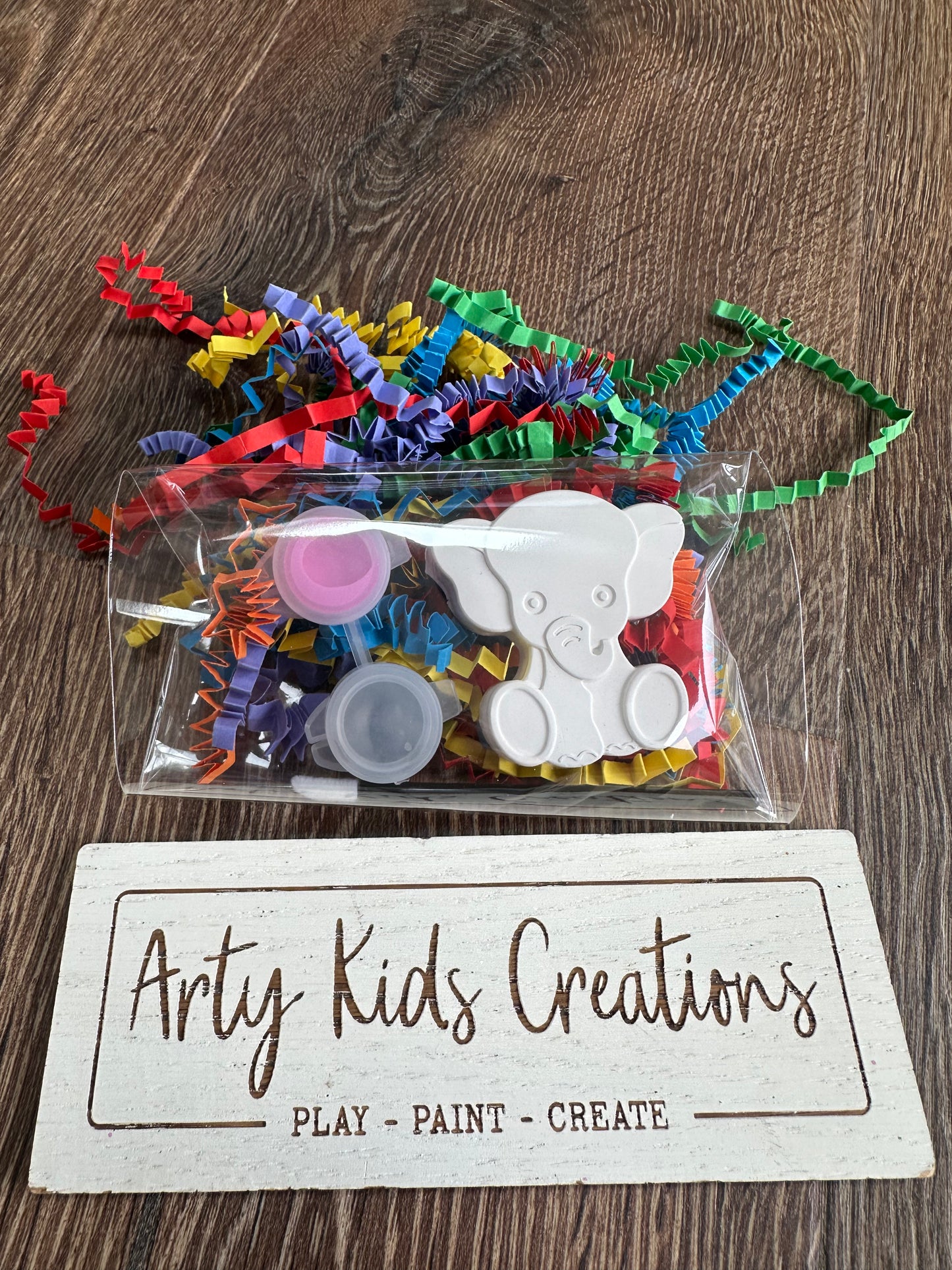 Paint Your Own Elephant Party Favour~ Rainy Day Activity ~ Hobby ~ Party Bag~ Magnet Option