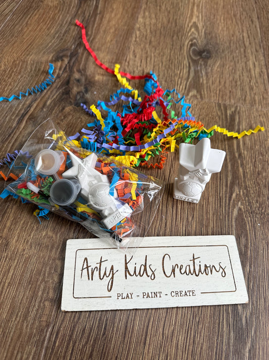 Exclusive Paint Your Own Mini Football Trophy Party Favour