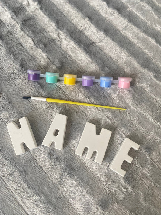 Paint Your Own name,  Kids Crafts, Birthday,  Stocking Filler, personalised gift,  painting kit, favour, wedding crafts