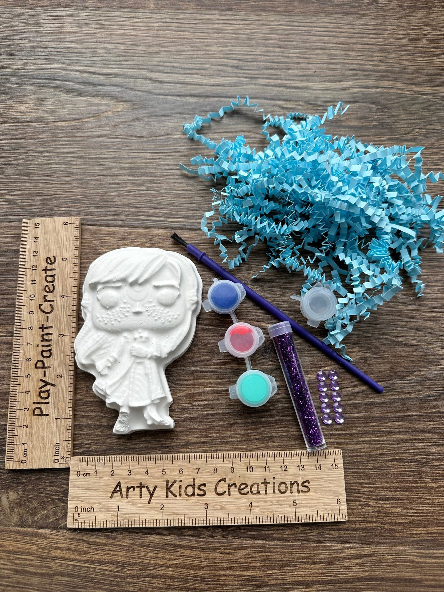 Paint Your Own Ice Princess   ~ Paint Your Own~ Party Pack ~ Kids Craft Set  ~ Paint your Own~ 4 Designs~ Snowman~ Queen~ Reindeer ~ Stag