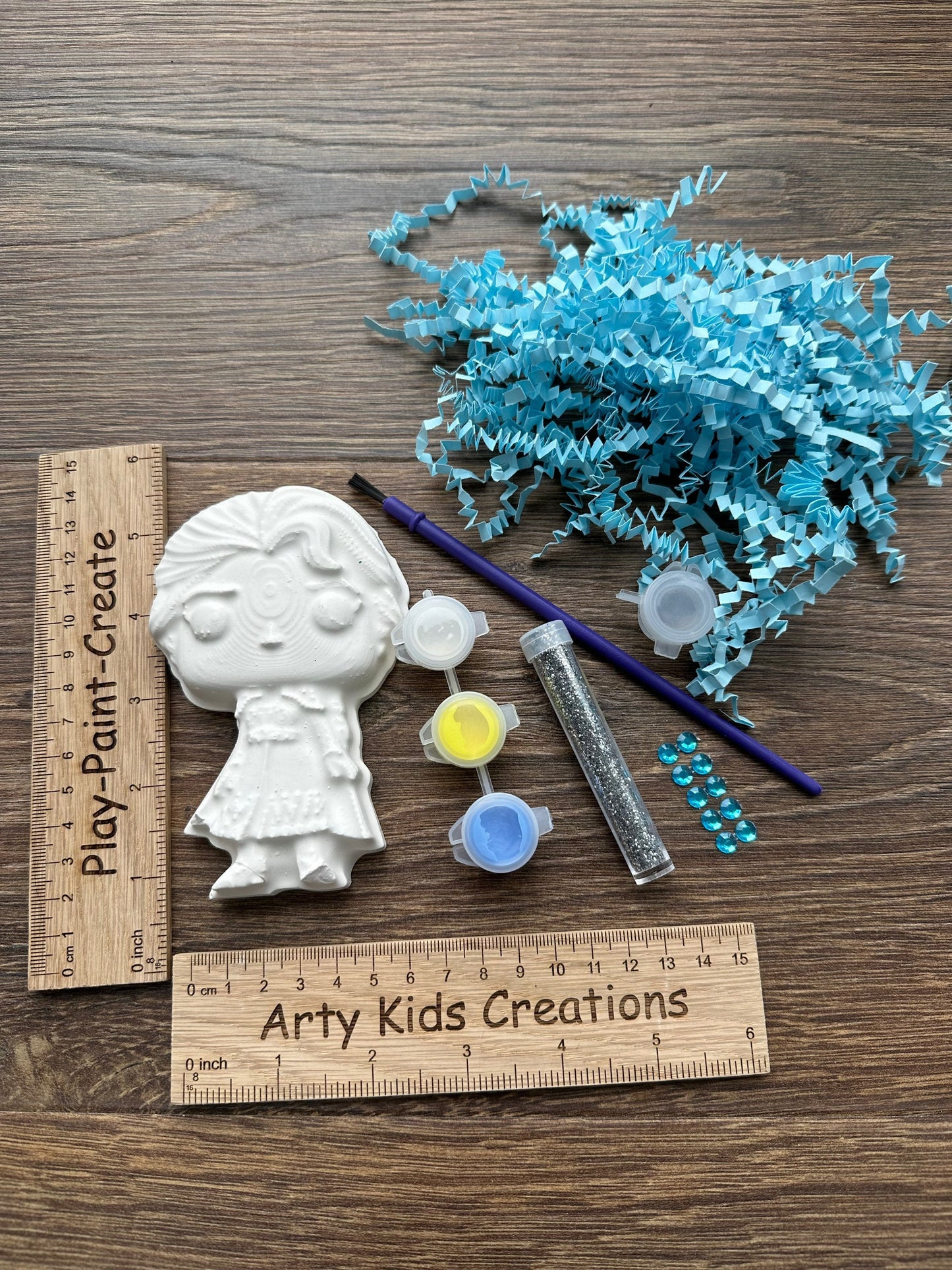 Paint Your Own Ice Princess   ~ Paint Your Own~ Party Pack ~ Kids Craft Set  ~ Paint your Own~ 4 Designs~ Snowman~ Queen~ Reindeer ~ Stag