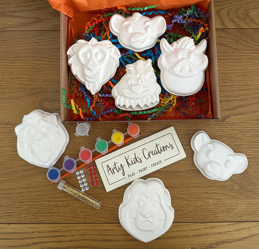 Paint Your Own Lion  Inspired Gift Set ~ Gift ~ Stocking Filler ~ Rainy Day Activity ~Hobby~ Craft Kit~