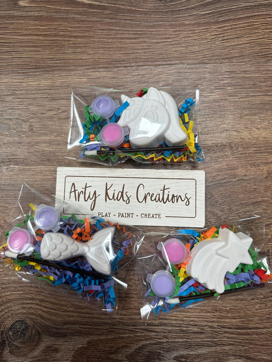 Paint Your Own Unicorn~ Mermaid tail~ Shooting Star ~ Party Bag ~ Party Favour~ Hobby ~ Craft Kit~ Rainy Day Activity