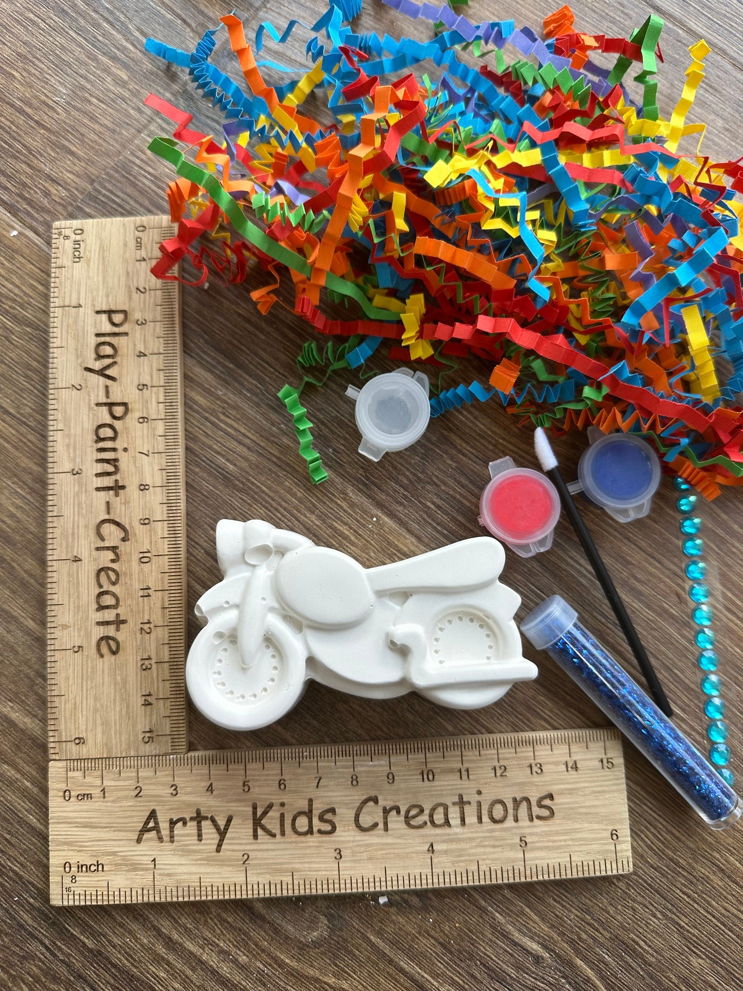 Paint Your Own Transport Craft Set ~ Craft Kit ~ 6 Designs ~ Car ~ Bus ~ Motorbike~ Bus ~ Helicopter ~ Van ~ Childrens Crafts ~ Hobby