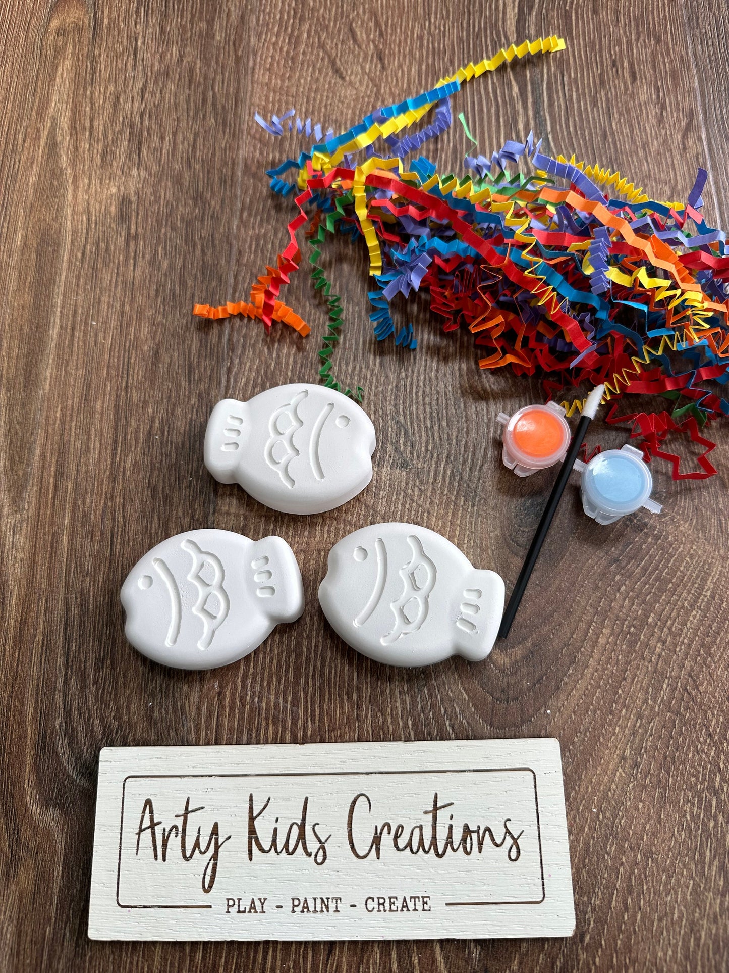 Paint Your Own Fish Party Favour ~ Hobby~ Rainy Day Activity~ Party Bag~ Budget Party Favours ~ 1 Pound Party Favours