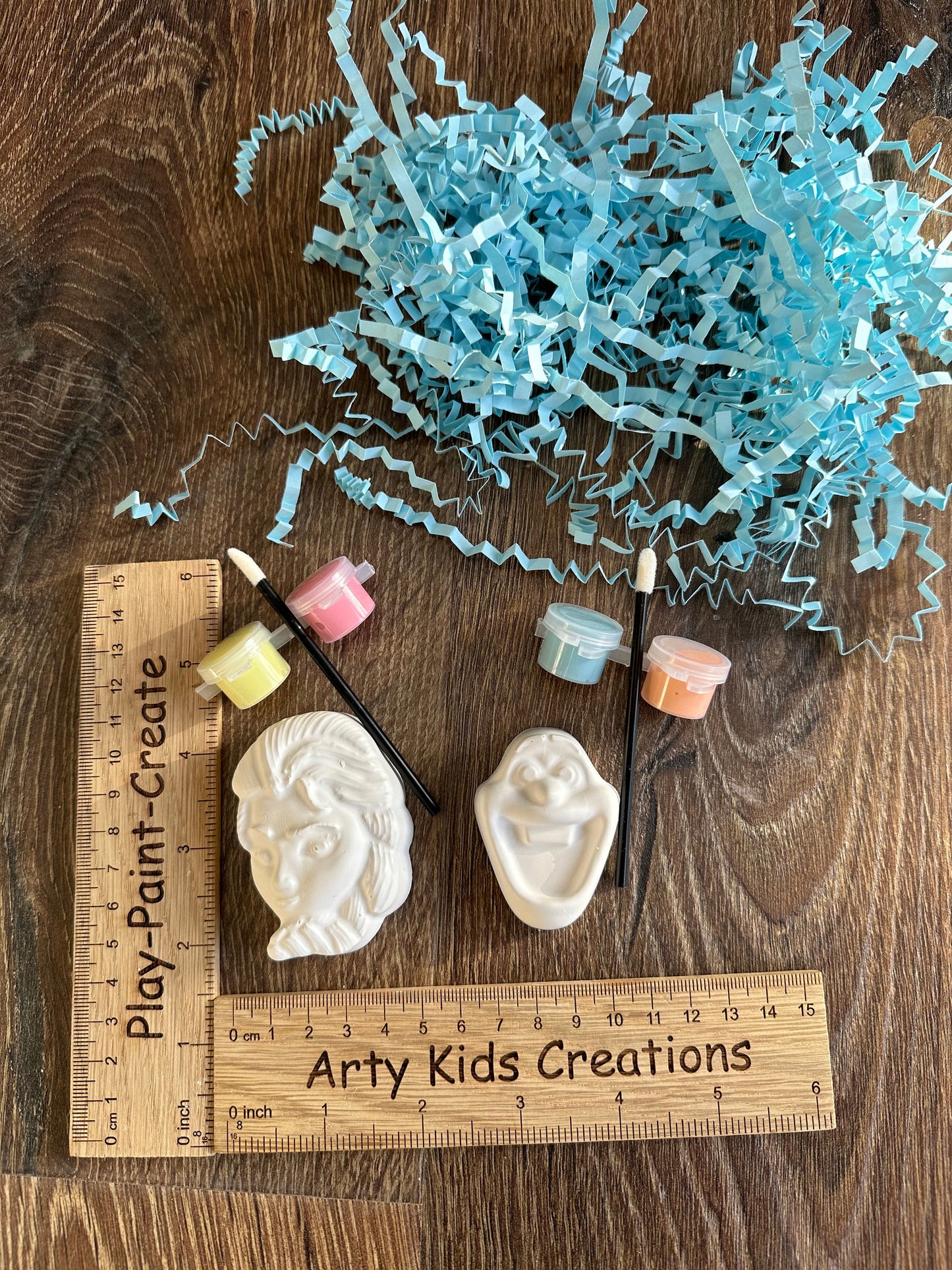 Paint Your Own Ice Queen or Snowman Party Favour ~ Hobby ~ Party Bag~ Magnet Option