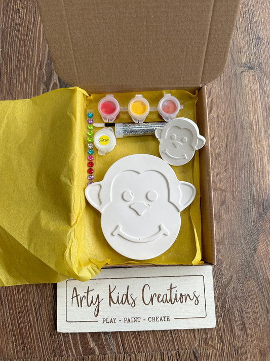 Paint Your Own Monkey Craft Set ~ Craft Kit~ Pocket Money Crafts ~ Rainy Day Activity~ Party Favours ~ Gift