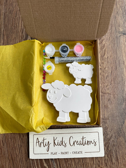 Paint Your Own Sheep Craft Set ~ Craft Kit~ Pocket Money Crafts ~ Rainy Day Activity~ Party Favours ~ Gift