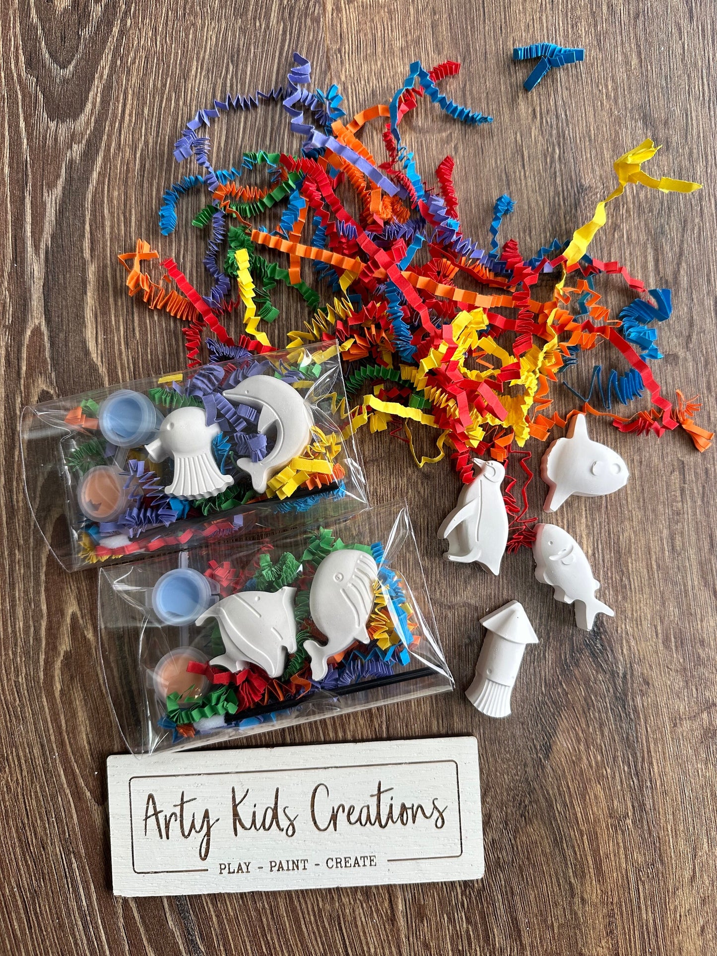 Paint Your Own Under the sea   Party Favour~ Rainy Day Activity ~ Hobby ~ Party Bag~ Fish ~ Dolphin ~ Penguin~ Sealife