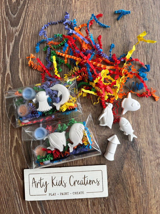 Paint Your Own Under the sea   Party Favour~ Rainy Day Activity ~ Hobby ~ Party Bag~ Fish ~ Dolphin ~ Penguin~ Sealife