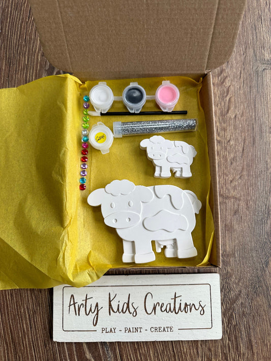 Paint Your Own Cow Craft Set ~ Craft Kit~ Pocket Money Crafts ~ Rainy Day Activity~ Party Favours ~ Gift