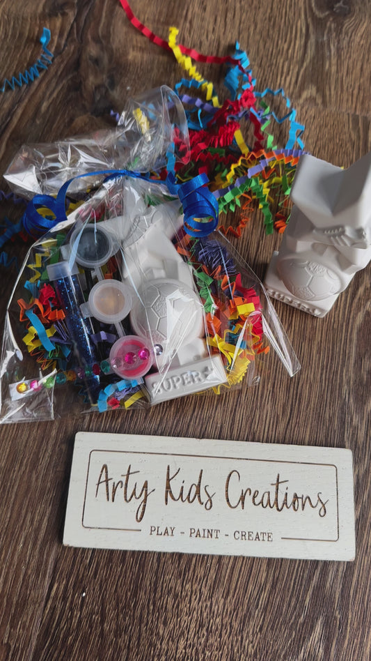 Exclusive Paint Your Own Football Trophy Party Favour
